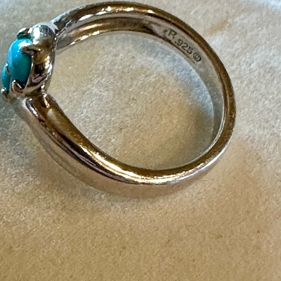 Carolyn Pollack Sterling Silver Sleeping Beauty Turquoise Ring SZ 7 - Picture 9 of 9